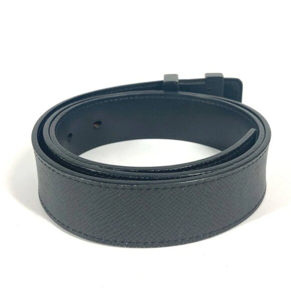 LOUIS VUITTON M6897V Taiga CeintureLV Initial 35MM belt Leather Black - Picture 3 of 15